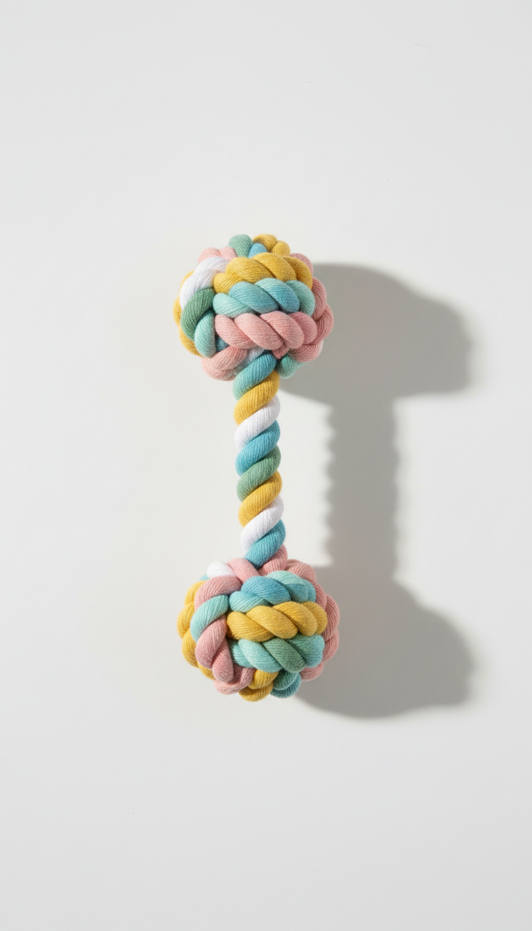 Lagoon rope tug toy with knotted ends